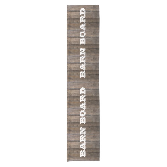 Rustic Barn Board  Short Table Runner (Front)