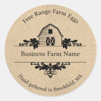 Rustic Barn Farmhouse Product Label