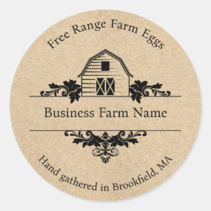 Rustic Barn Farmhouse Product Label