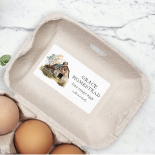 Rustic Barn Homestead Farm Egg Carton