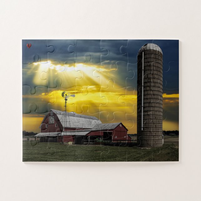 Rustic Barn Ohio Jigsaw Puzzle (Horizontal)