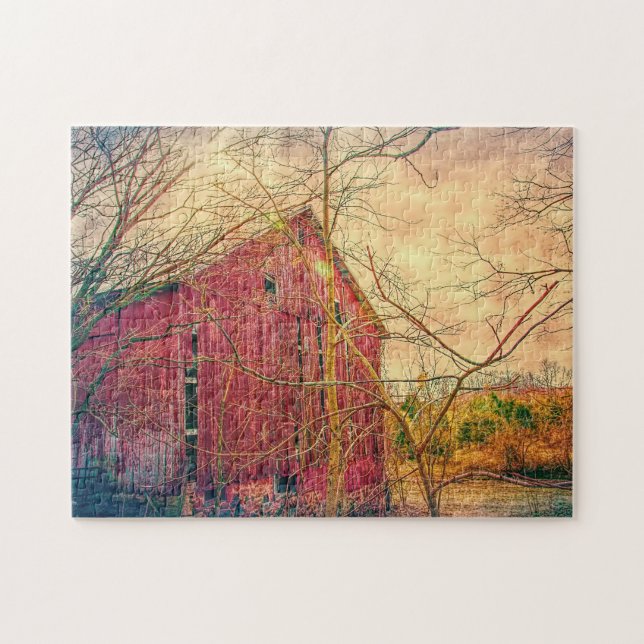 Rustic Barn Ohio. Jigsaw Puzzle (Horizontal)