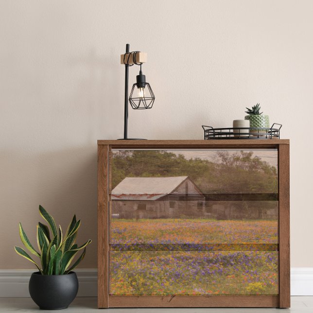 Rustic Barn Texas Bluebonnets Decoupage  Tissue Paper (Creator Uploaded)