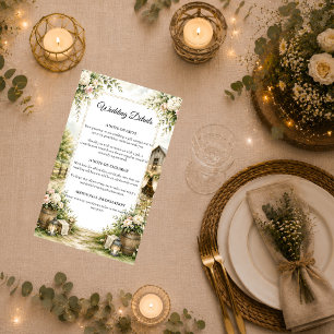 Rustic Barn Wedding Enclosure Card