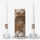 Rustic Barn Wood and Lace Wedding