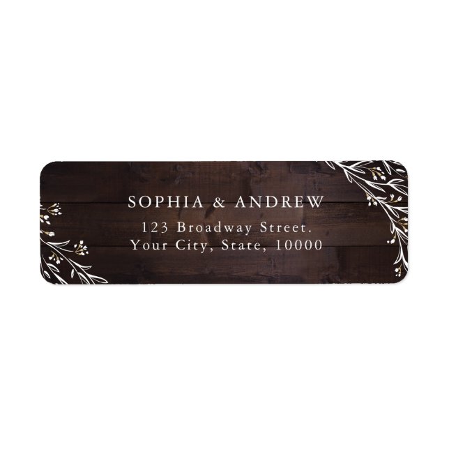 Rustic Barn Wood Boho Floral Country Wedding (Front)