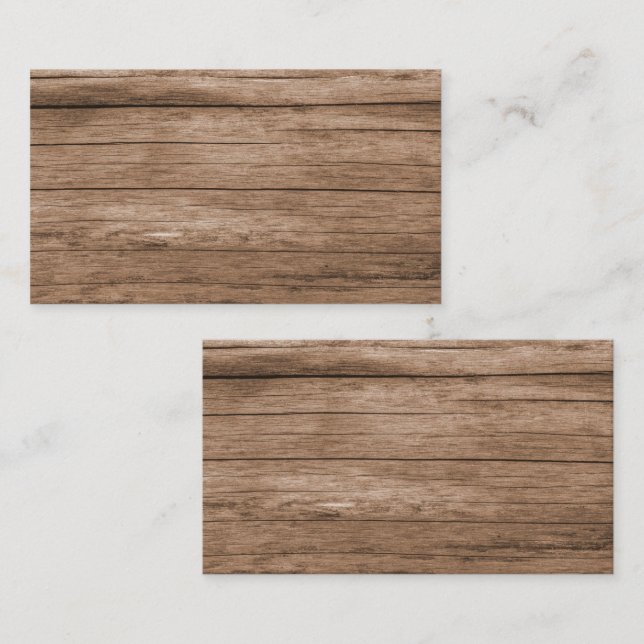 Rustic Barn Wood Business Card (Front/Back)
