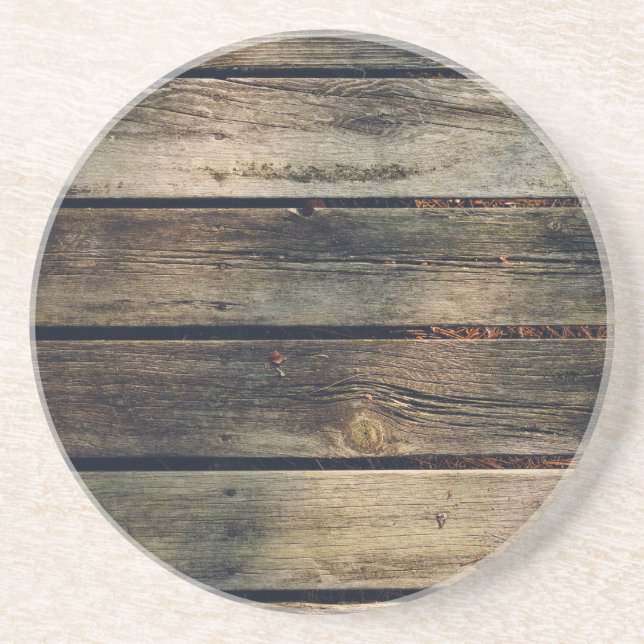 Rustic Barn Wood Coaster (Front)