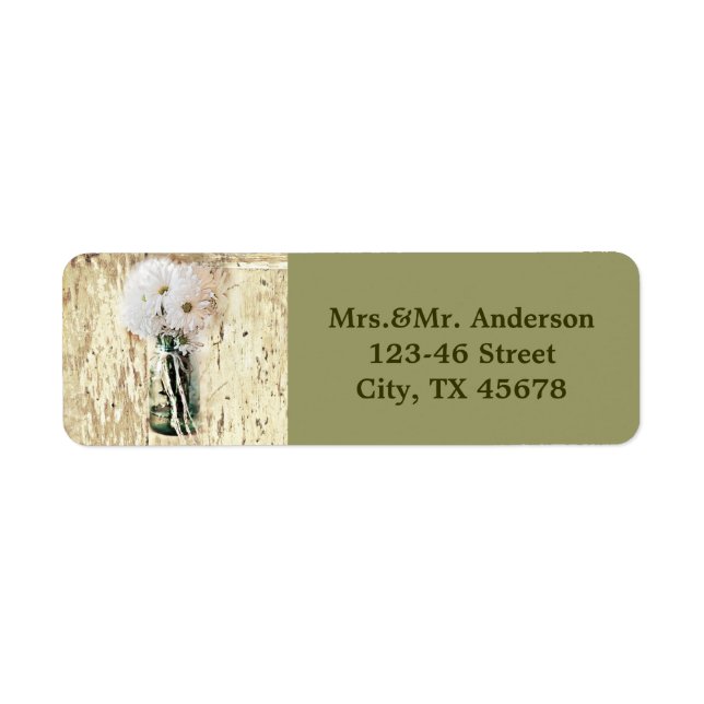 rustic barn wood country daisy wedding (Front)