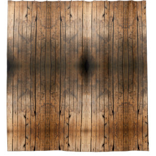 Rustic Barn Wood   distressed wood planks  Shower Curtain