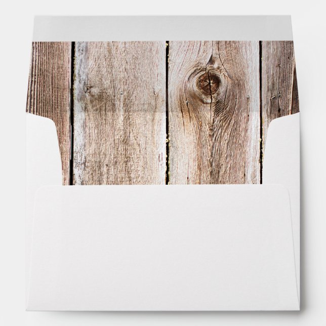 Rustic Barn Wood Envelopes (Back (Bottom))