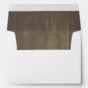 Rustic Barn Wood Old Aged Wedding Envelopes