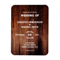 Rustic barn wood rural country wedding invitation