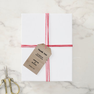 Rustic barn wood rural country Wedding Thank You Gift Tags