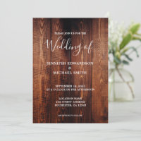 Rustic barn wood script country wedding