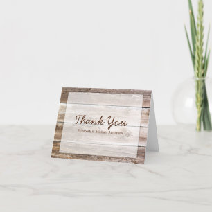 Rustic Barn Wood Thank You