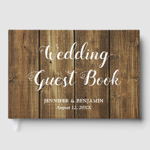 Rustic Barn Wood Wedding Guest Book