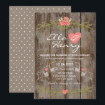 Rustic Barn Wood Wedding Invitation<br><div class="desc">Vintage and rustic barn wood wedding invitation. Perfect for a country wedding! Personalise with your details. Also available,  matching response cards,  napkins and more.</div>