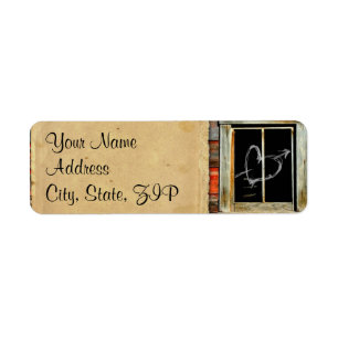 Rustic Barn Wood with Graffiti Heart Anniversary