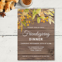 Rustic Barnwood Friendsgiving Dinner