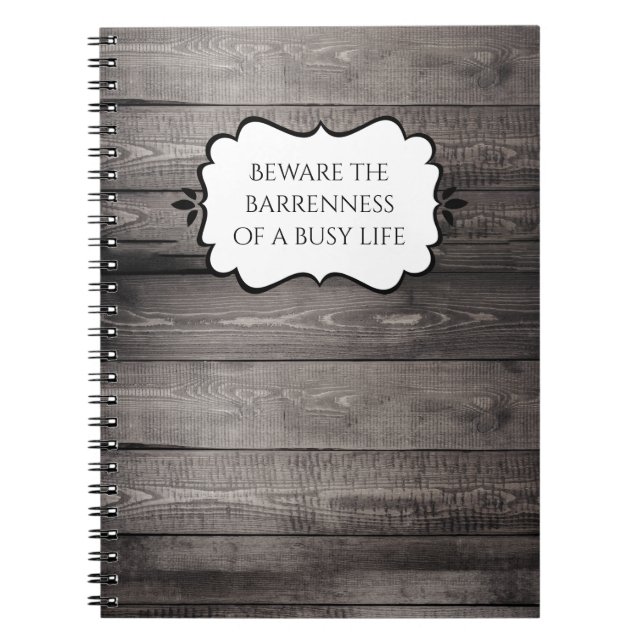 Rustic Barnwood Pattern Nature or Daily Journal (Front)