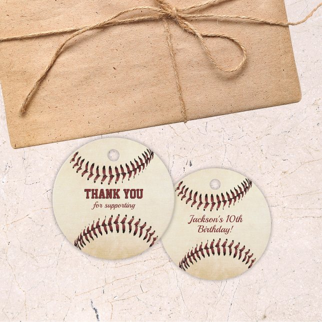 Rustic Baseball Strings  Favour Tags (Creator Uploaded)