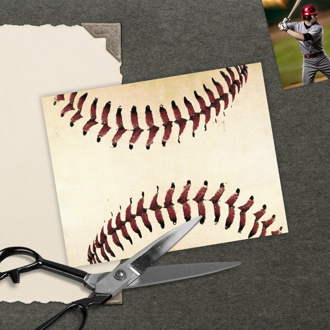 Rustic Baseball Strings Scrapbooking Cardstock (Creator Uploaded)