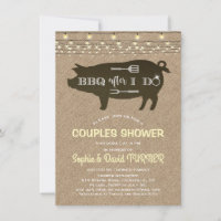 Rustic BBQ after I DO'S Burlap String Lights
