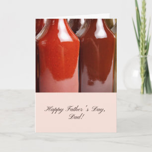 Rustic BBQ Father's Day with Sauce Bottles Invitation