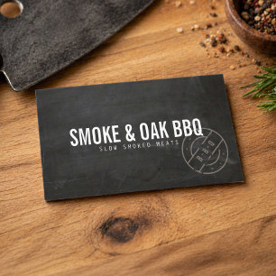 Rustic BBQ Smokehouse Business Card
