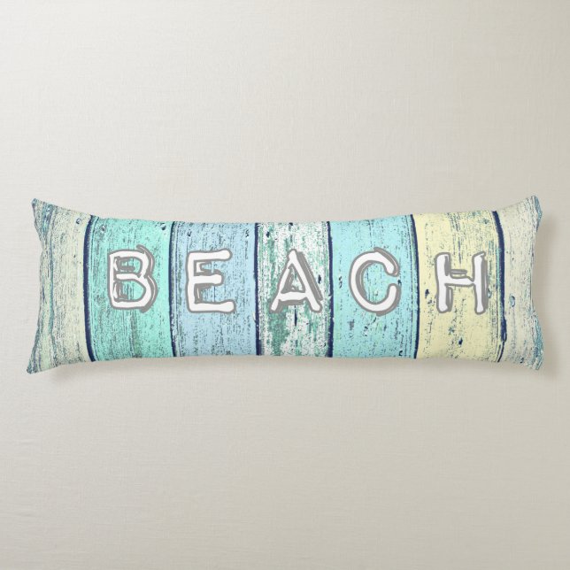 Rustic Beach Driftwood Body Cushion (Front)