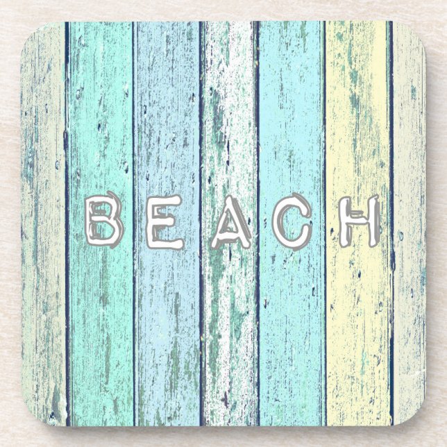 Rustic Beach Driftwood Coaster (Front)
