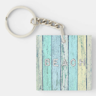 Rustic Beach Driftwood Key Ring