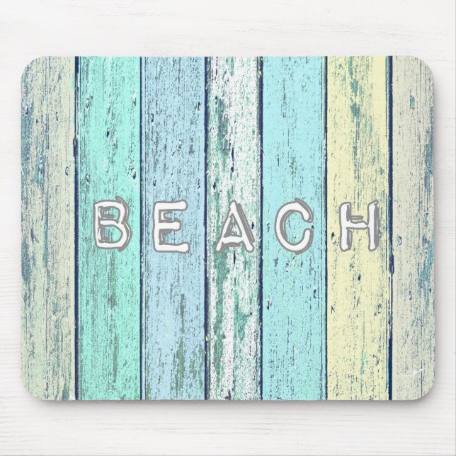 Rustic Beach Driftwood Mouse Pad (Front)