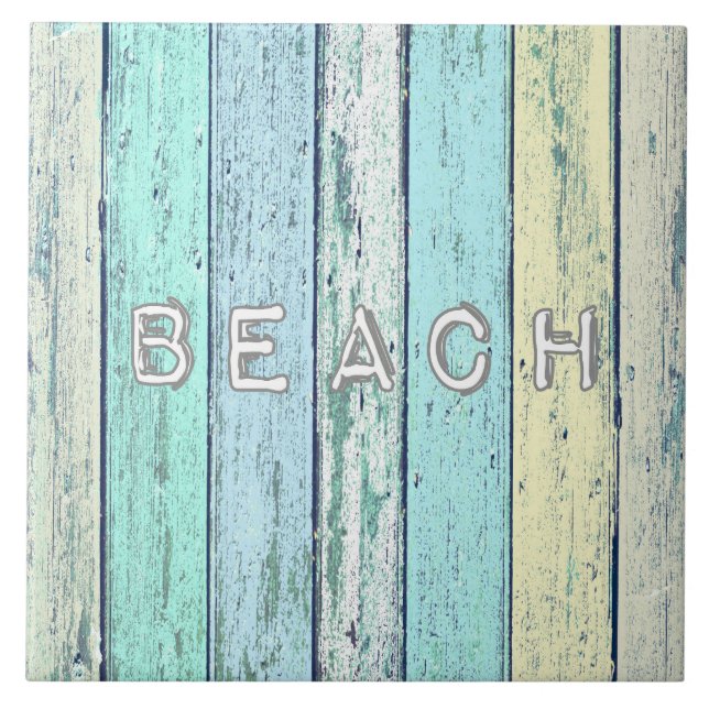 Rustic Beach Driftwood Tile (Front)