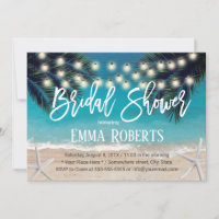 Rustic Beach Starfish String Lights Bridal Shower