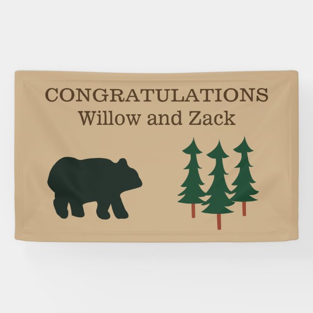 Rustic Bear Custom Banner (Horizontal)