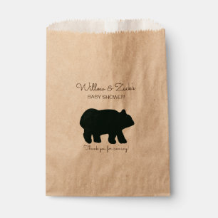 Rustic Bear Party Favour Bags Kraft BEA-100