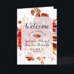 Rustic Beauty Boho Floral Fall Wedding Ceremony Programme<br><div class="desc">Rustic Beauty Floral Framed Watercolor Bohemian Autumn or Fall Design with Boho Hand Painted Flowers, feathers, and Plenty of colourful orange, rust, red, Burgundy, Marsala, and peach leaves and foliage. With Hand Drawn Line elements, Swirly Hand Lettered Fonts, and Geometric Rectangle Frame Wedding Ceremony Program! ~ Check my shop to...</div>