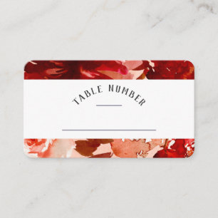 Rustic Beauty Floral Framed Seating Table Number Place Card