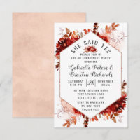 Rustic Beauty Floral She Said Yes Engagement Party
