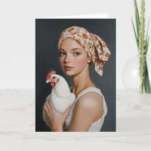 Rustic Beauty with Chicken Invitation