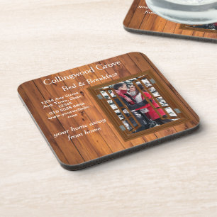 Rustic Bed and Breakfast 🌿 Custom Lodge Logo  Coaster