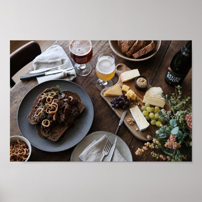 Rustic Beer and Cheese Supper Foodpairing Poster (Front)