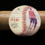 Rustic Best Dad Ever Father`s Day Photo Collage Baseball<br><div class="desc">Rustic Best Dad Ever Father`s Day Two Photo Collage Baseball. This modern custom and personalised baseball is a perfect gift for a dad or a new dad on a father`s day. The best dad ever two photo template baseball. Personalise it with two photos and names. The background is rustic beige...</div>