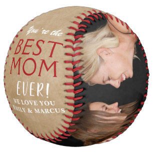 Rustic Best Mum Mother`s Day 2 Photo Softball