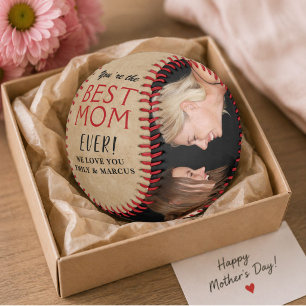 Rustic Best Mum Mother`s Day Photo Collage  Baseball