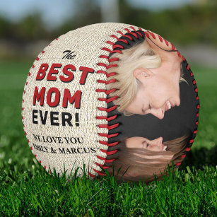 Rustic Best Mum Mother`s Day Photo Collage  Softball