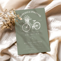 Rustic Bicycle Floral Shower