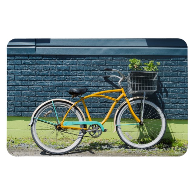 Rustic Bike Magnet (Horizontal)